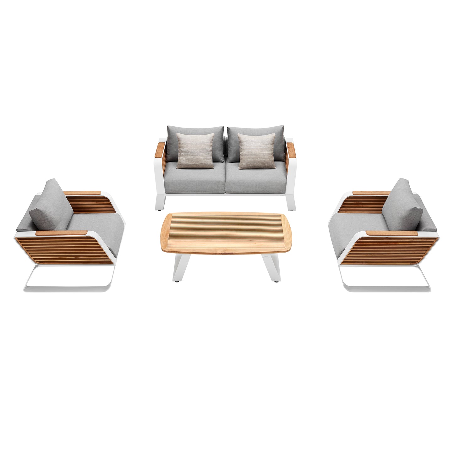 HIGOLD WING LOUNGE White Grey 4 Preson Upgrade