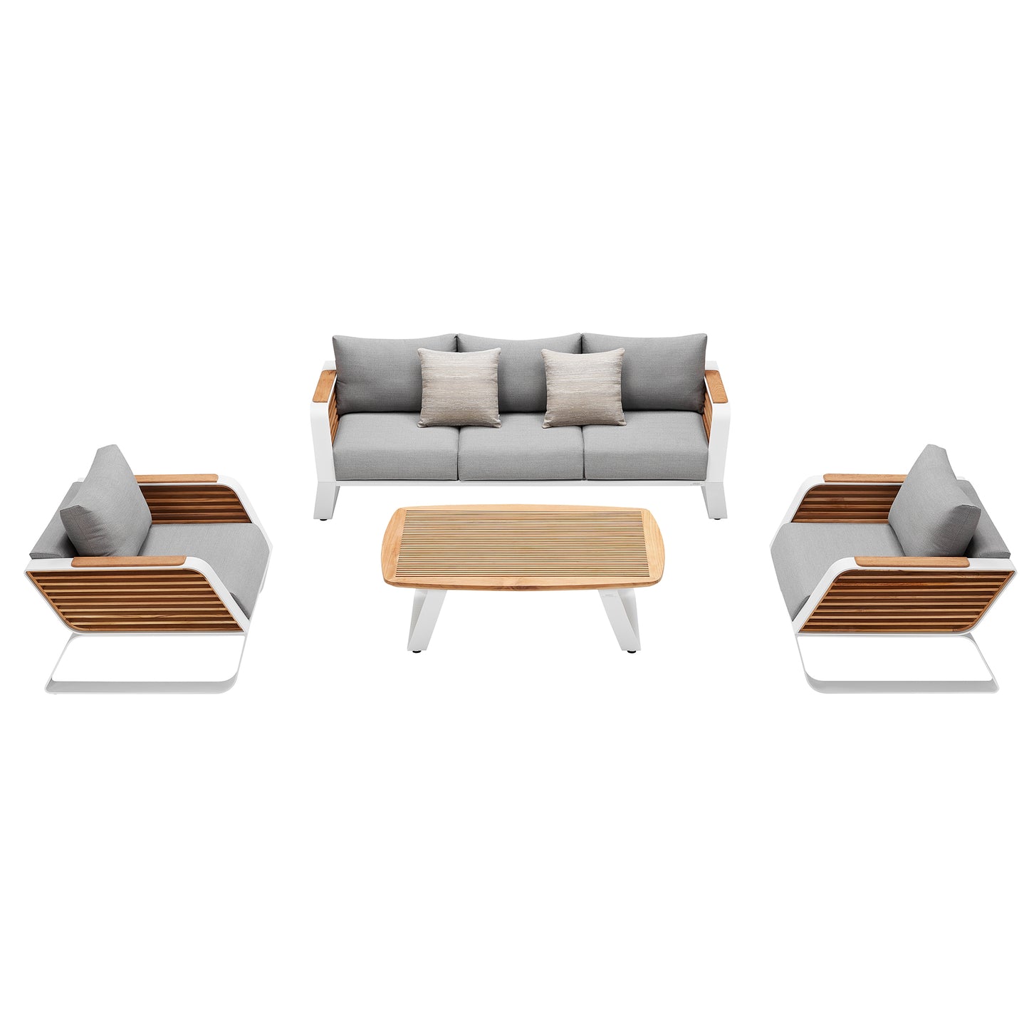 HIGOLD WING LOUNGE White Grey 5 Preson Upgrade