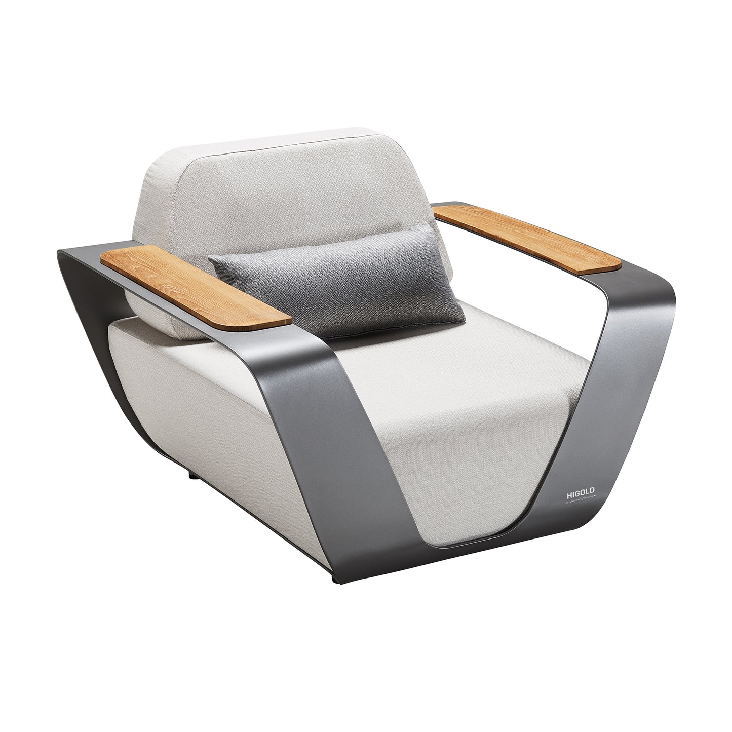 HIGOLD ONDA LOUNGE SUNBRELLA Grey/White Quick dry foam