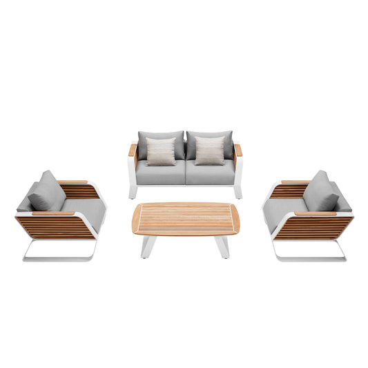 HIGOLD WING LOUNGE White Grey 4 Preson