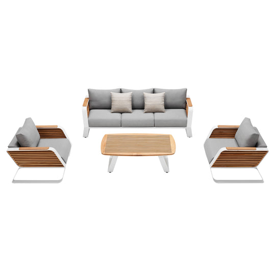 HIGOLD WING LOUNGE White Grey 5 Preson Upgrade