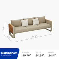 HIGOLD NOTTINGHAM LOUNGE Brushed Teak Wood