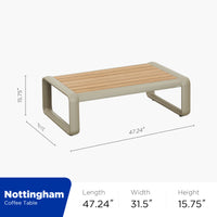HIGOLD NOTTINGHAM LOUNGE Brushed Teak Wood