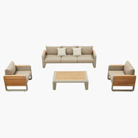 HIGOLD NOTTINGHAM LOUNGE Brushed Teak Wood