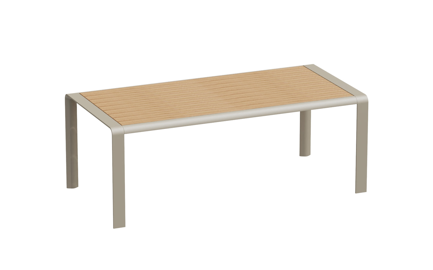 NOTTINGHAM DINING Brushed Teak wood for 6 people