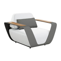 HIGOLD ONDA LOUNGE SUNBRELLA White/Dark Grey Quick dry foam