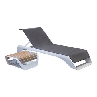 compare product HIGOLD ONDA SUNLOUNGER SET Grey/White