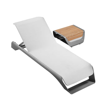 compare product HIGOLD ONDA SUNLOUNGER SET White/Grey