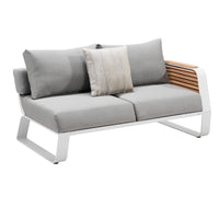 HIGOLD WING CORNER LOUNGE Grey-White