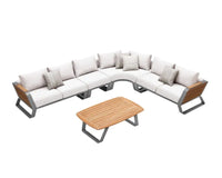 HIGOLD WING CORNER LOUNGE White-Grey