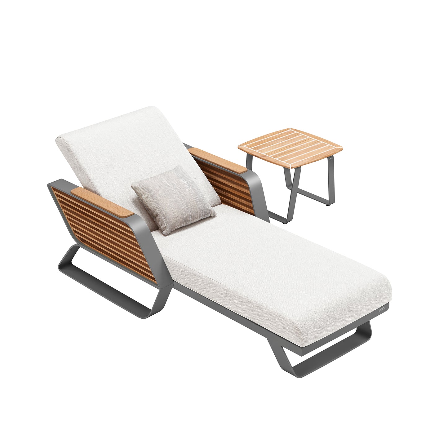 HIGOLD WING SUNLOUNGER SET GreyWhite