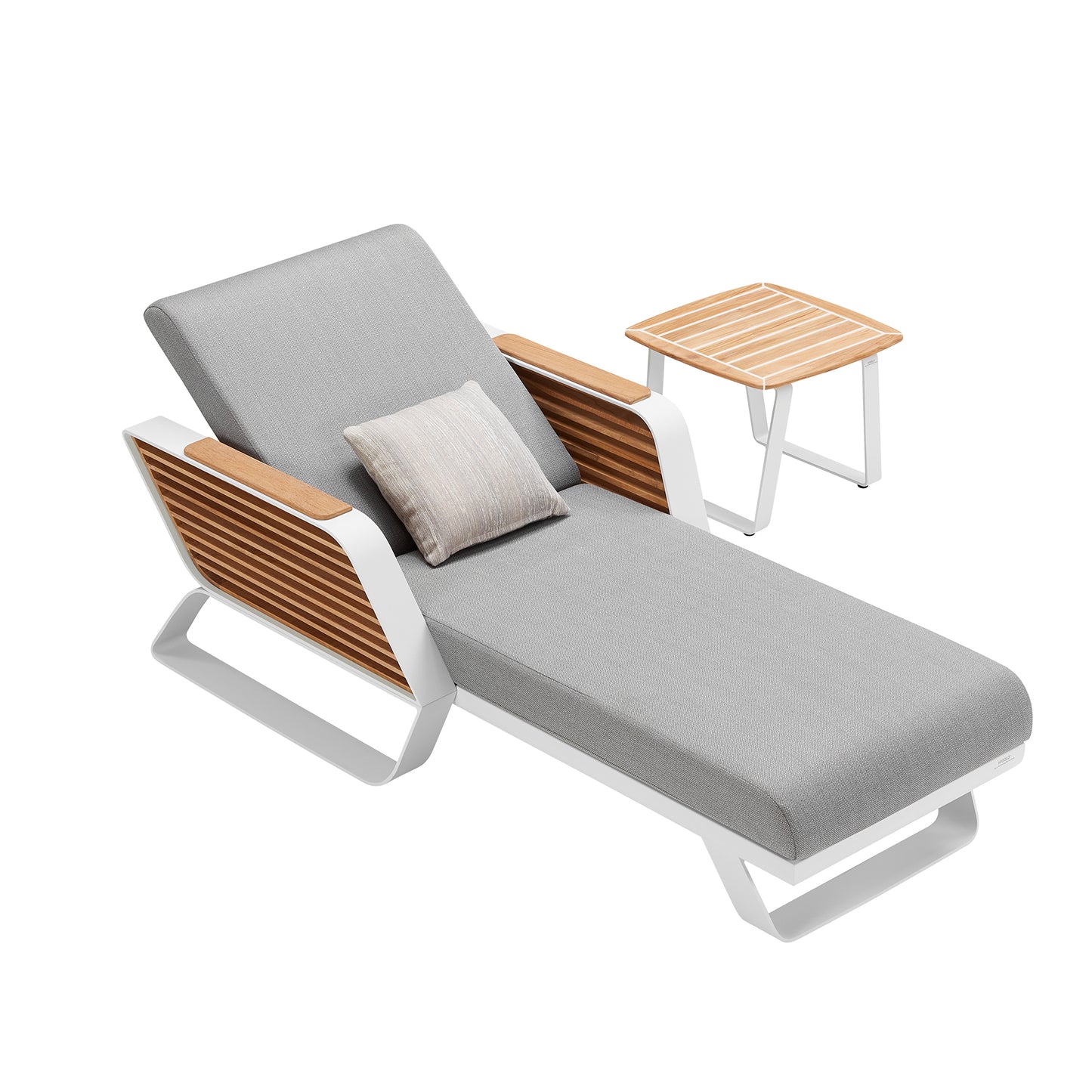 HIGOLD WING SUNLOUNGER SET White/Grey